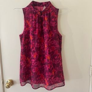 Floral Sleeveless Blouse